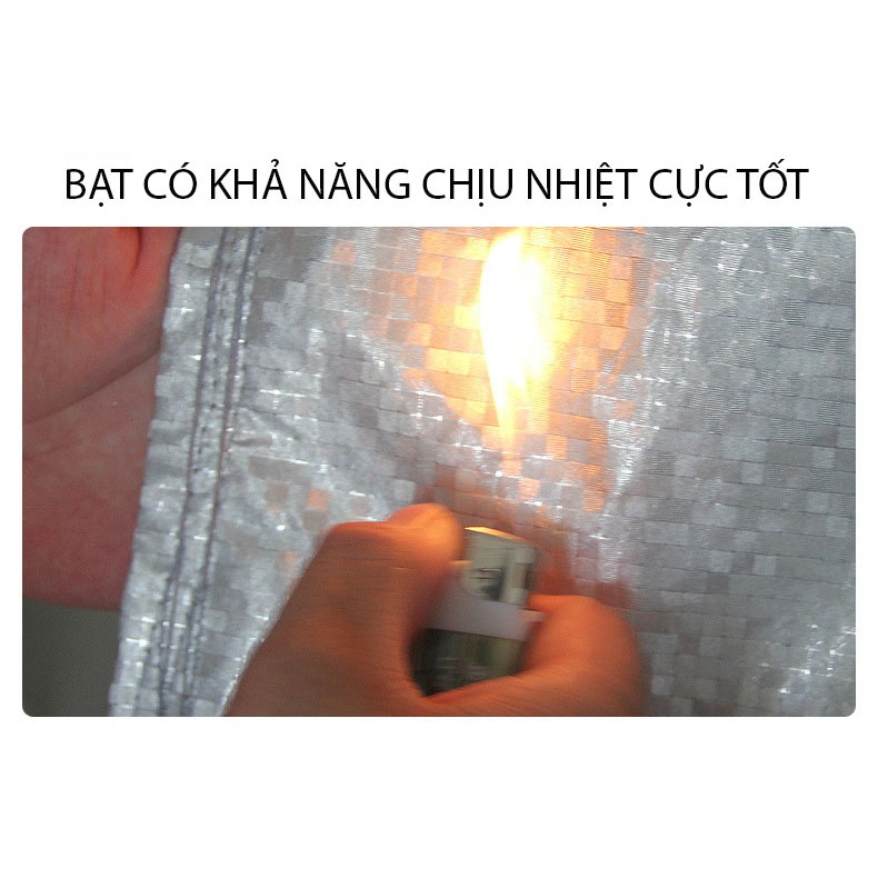 Bạt phủ xe ôtô, bạt trùm ô tô bạt phủ xe hơi ZENUS - Tráng Bạc ( tặng khóa bạt )