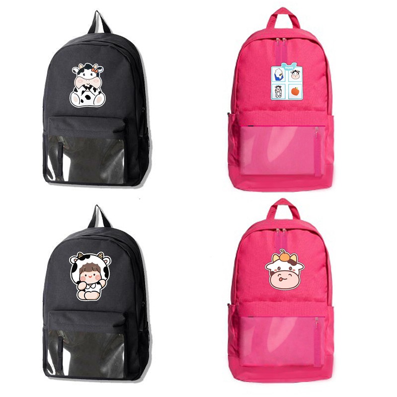 balo trong suốt bò sữa BLTS2 ita bag balo dễ thương hot trend thần tượng hoạt hình idol