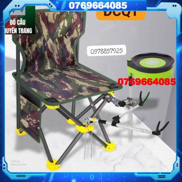 Bộ ghê câu cá chống cần tay khay trộn mồi, combo ghế ngồi,chống cần, bát trộn mồi cao cấp -Đ𝗢̂̀𝗖𝗔̂𝗨 𝟭𝟰𝟬
