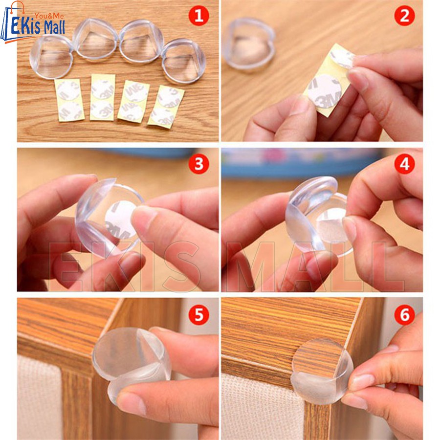 Bọc góc bàn Silicon bảo vệ trẻ em tránh va đập cạnh góc bàn an toàn cho bé