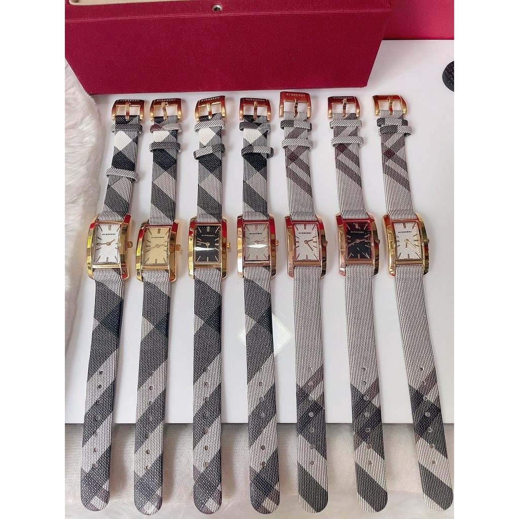 Đồng hồ nữ burberry mặt chữ nhật , size 25mm / 20mm