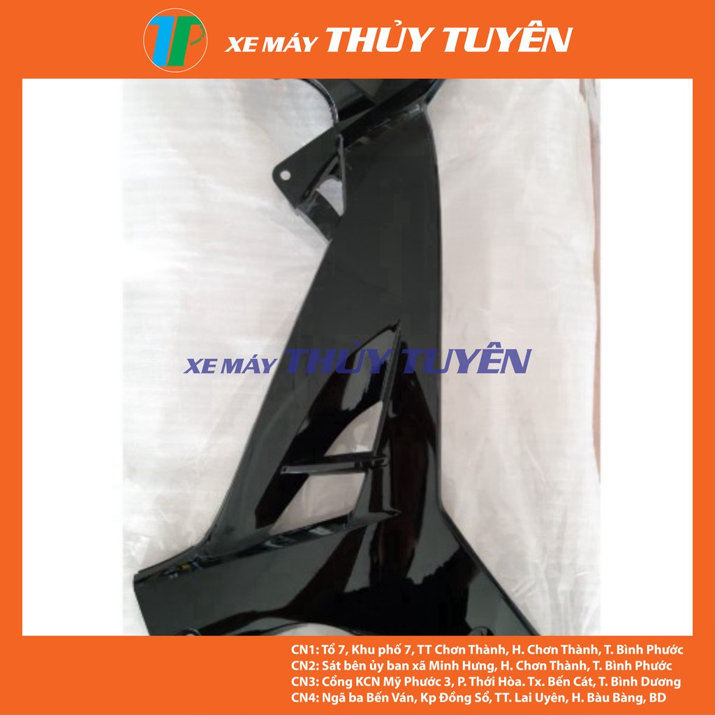 Ốp Thân - bửng trong đen bóng Sirius chính hãng yamaha Dàn áo si