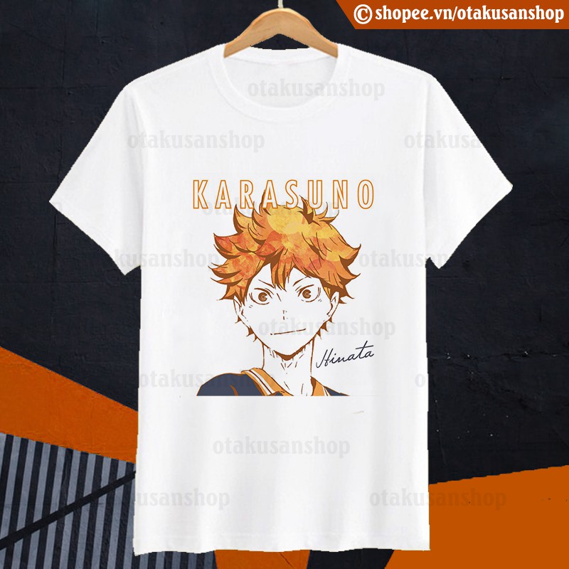 Áo thun Haikyuu! Vua Bóng Chuyền Hinata ngắn tay