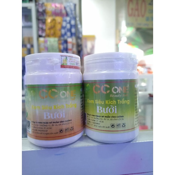 kem siêu kích trắng BƯỞI CC ONE 250g