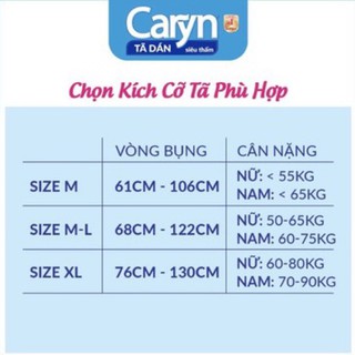 Tã dán Caryn Siêu thấm ML20