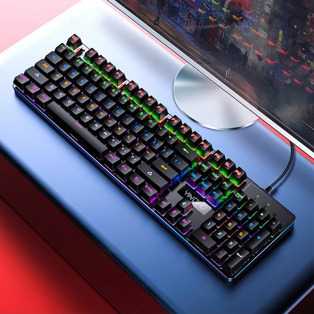Bàn Phím Cơ Gaming YINOIAO ZK3 Blue Switch led RGB Đổi Màu Bảo Hành 12 Tháng