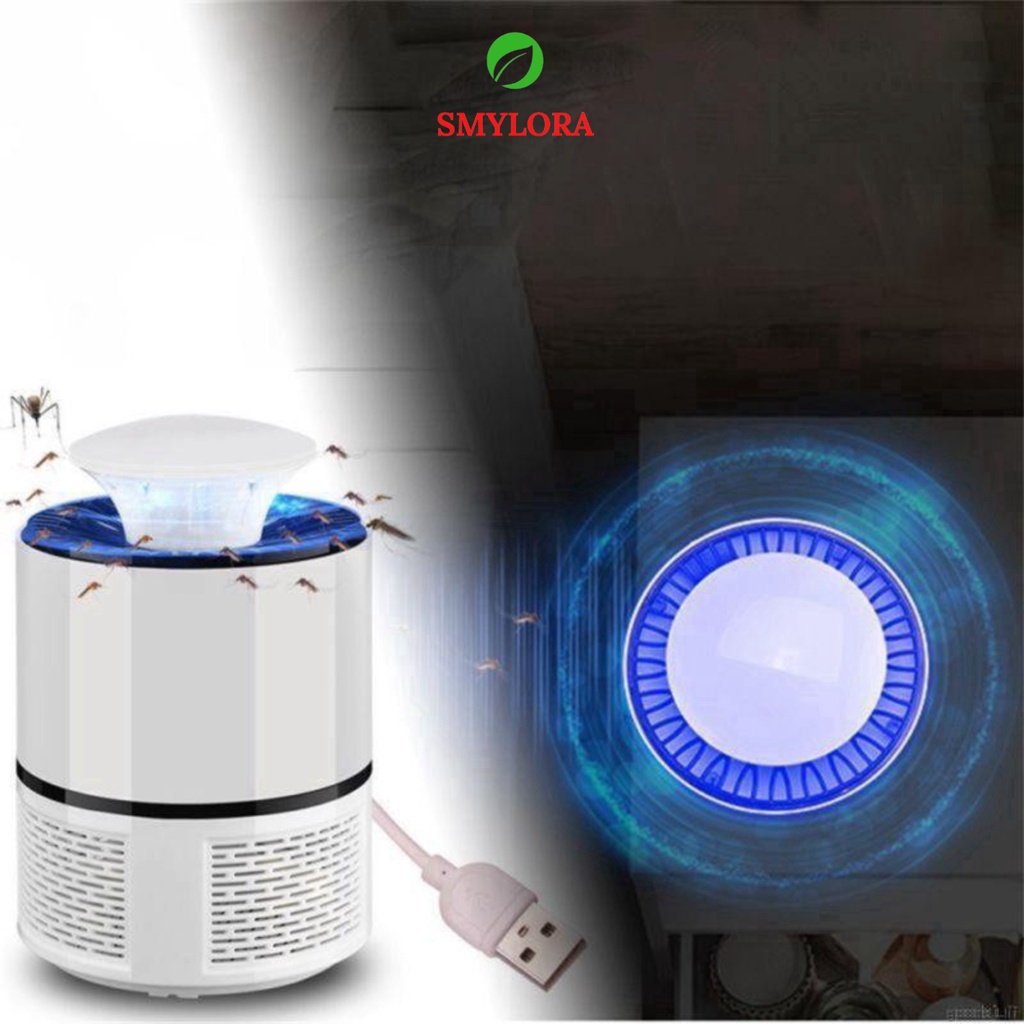 Máy Bắt Muỗi, Đèn Bắt Muỗi Thông Minh Quét 360 Độ Điện Quang 5V Hình Trụ An Toàn, Dễ Sử Dụng