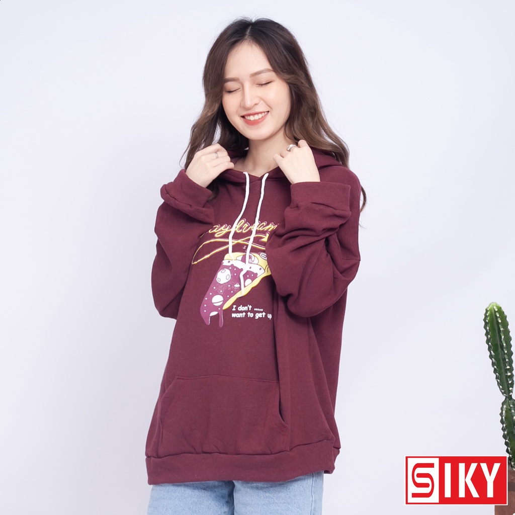 Áo hoodie nỉ họa tiết hình bánh pizza phong cách Hàn Quốc - SIKY HX07 | BigBuy360 - bigbuy360.vn
