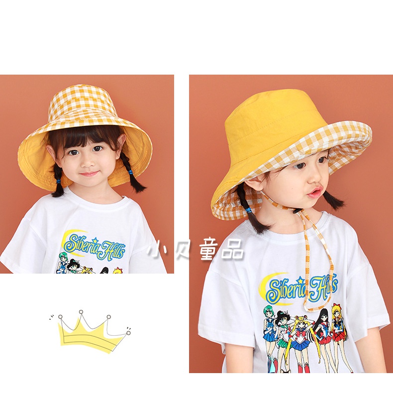 Mũ chống nắng ngoài trời vành rộng dành cho bé , mũ hai mặt phải cho bé ,nón cho bé 2-8 tuổi