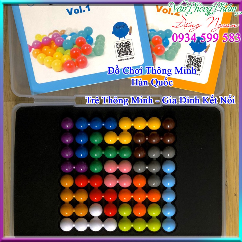 ❤️ PUZZLIA ❤️  Đồ Chơi Thông Minh HÀN QUỐC Phát Triển IQ ❤️ IQ Puzzlia Beads Puzzle 8x8 ( Hình Vuông ) - VPP Đặng Ngoan