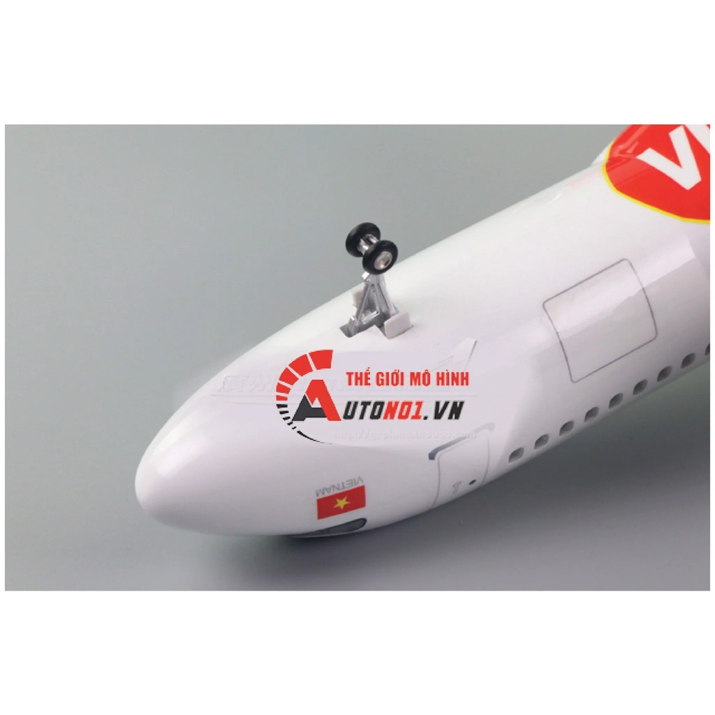 Mô hình máy bay V  i e t j e t  A  ir  47cm 1:130 có đèn led tự động theo tiếng vỗ tay hoặc chạm MB47003