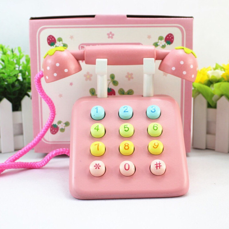 Điện thoại đồ chơi bằng gỗ Mother Garden 🍓🍃