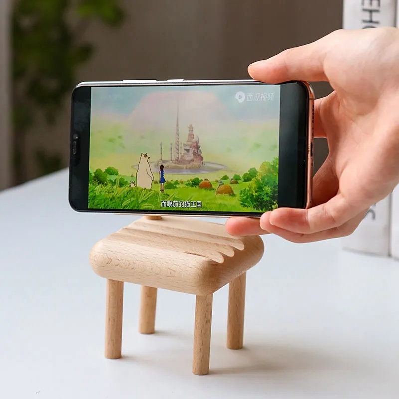 Giá Đỡ Điện Thoại Để Bàn Hình Ghế Dễ Thương