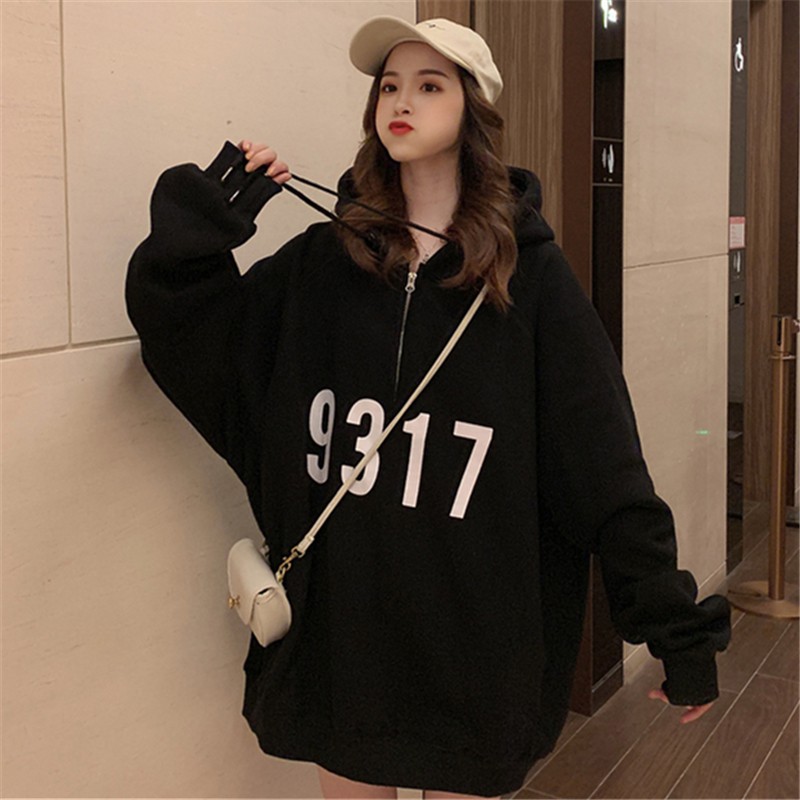 [CÓ BIG SIZE] Áo Hoodie Dáng Váy  Ulzzang Nữ Tay Bồng Phong Cách Hàn Quốc HD64 - Liti shop