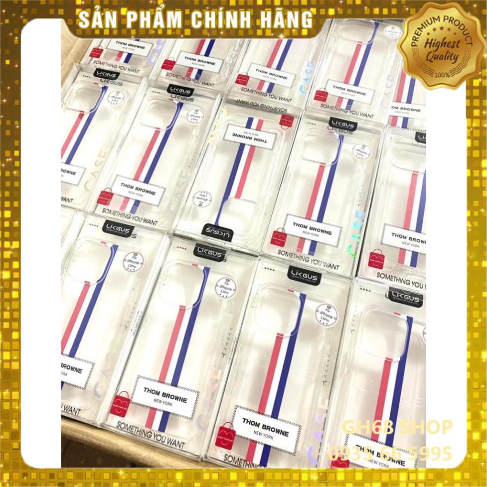 Ốp lưng LikGus Thom Browne iPhone13 Pro Max, 13 pro,13 12 Pro Max, 11, 11 Pro Max, XS Max, ipx/xs.