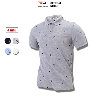 Áo thun polo nam cổ bẻ in họa tiết nhiều màu thoáng mát form basic SPMAHT01 - PigoFashion