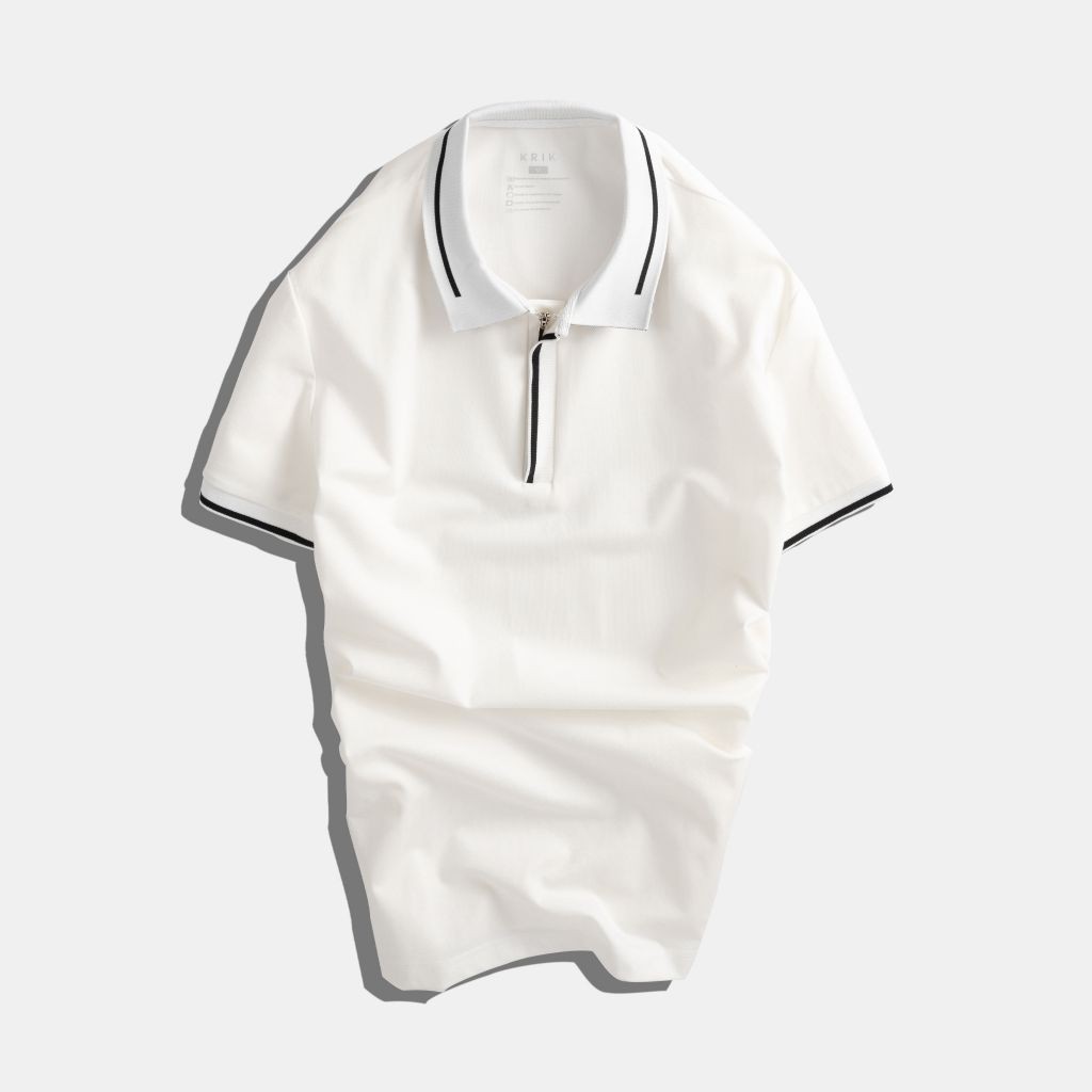 Áo Phông Polo Local Brand Nam Đẹp Chính Hãng KRIK Chất Vải Cotton Có Khóa Zip 4006 | BigBuy360 - bigbuy360.vn