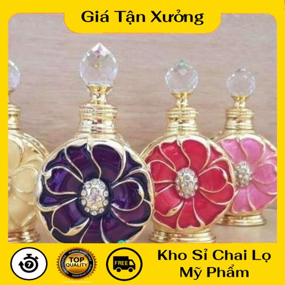 Lọ Chiết Nước Hoa ❤ Lọ Chiết Nước Hoa Dubai Hoa Cúc 12ml , phụ kiện du lịch