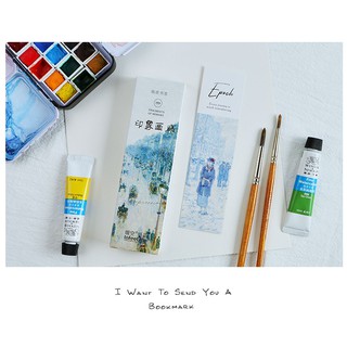 Bộ bookmark đánh dấu sách hội họa ấn tượng BM020