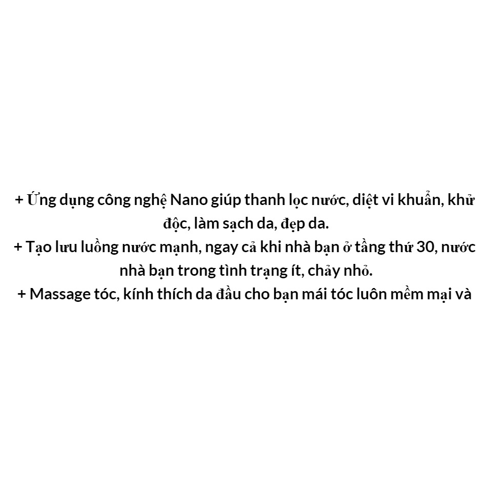 Vòi Tắm Hoa Sen Tăng Áp Công Nghệ Nano, Vòi Sen Kèm Dây với Công Nghệ Nhật Bản Cao Cấp Giúp Tiết Kiệm Nước.