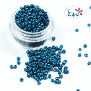 GB 124 - Hạt cườm TQ màu xanh ánh kim