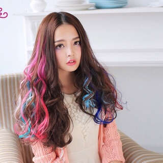 Tóc kẹp highlight xoăn