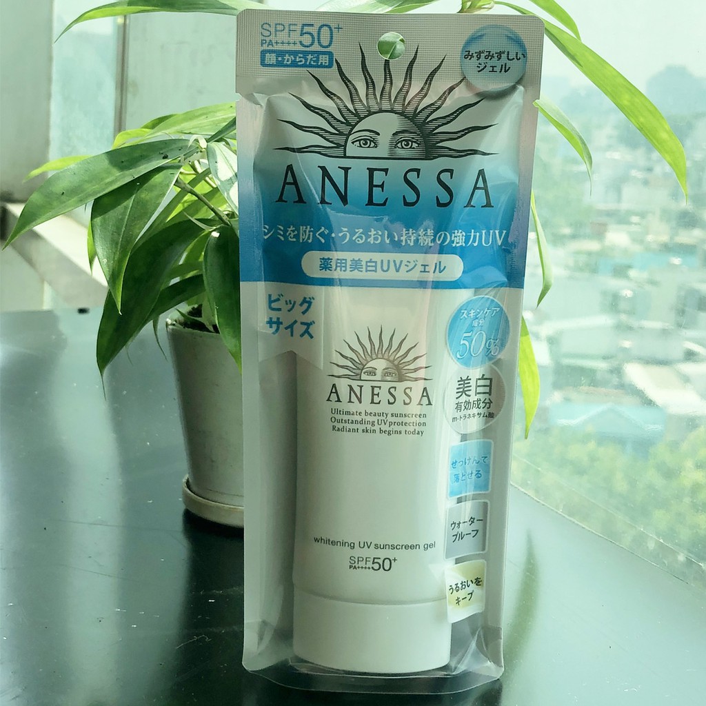 Kem chống nắng dưỡng trắng dạng gel Anessa Whitening UV Sunscreen Gel 90g