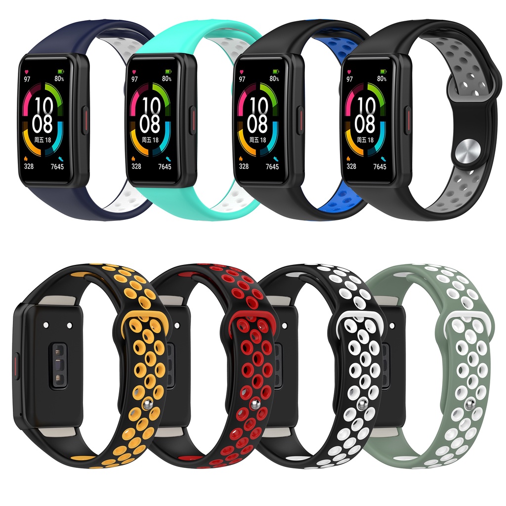 Dây đeo silicone mềm cho đồng hồ thông minh Huawei band 6 pro Honor Band 6 7