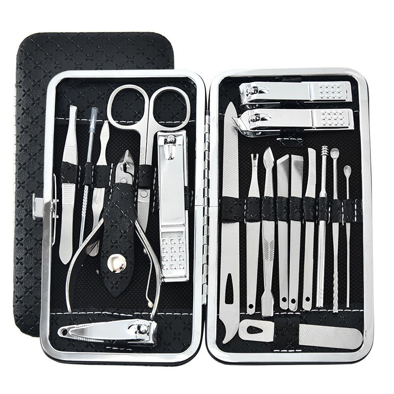 Bộ Bấm Móng Tay 19 Món Thép Không Gỉ-Bộ bấm Móng Tay Cao Cấp