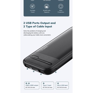 Sạc Dự Phòng TOPK I1016 10000mah