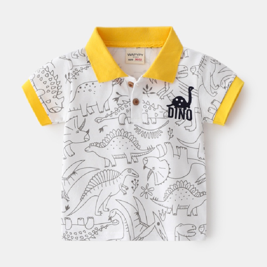 Áo Thun Bé Trai Có Cổ Mã K05-A, Áo Phông Ngắn Tay Đẹp Chất Cotton Co Giãn, Thoáng Mát, Phong Cách Hàn Quốc