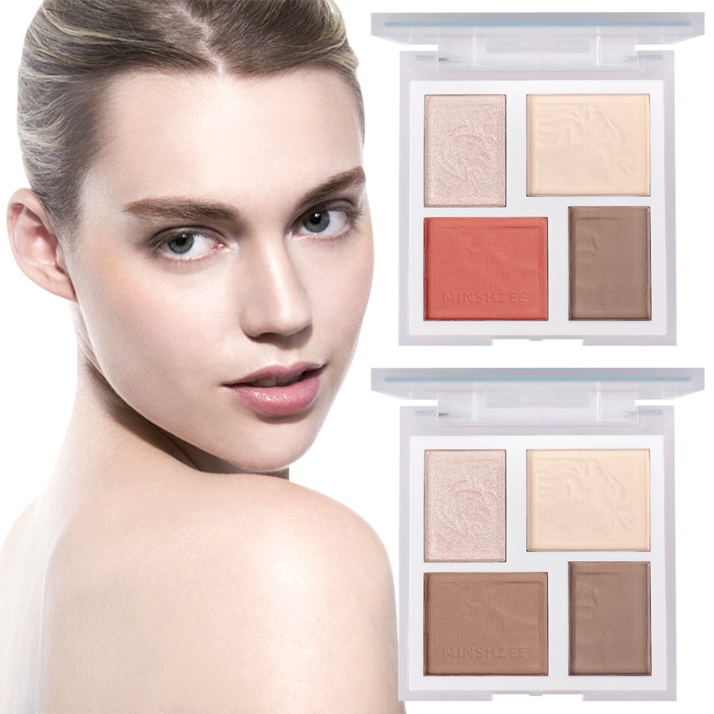 1 Phấn Bắt Sáng/Tạo Khối Tông Lì Trang Điểm Nền/Má Hồng Làm Sáng Da