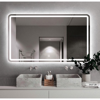 Gương đèn LED - Cảm ứng - Hình chữ Nhật, Size: 40x60cm, 50x70cm