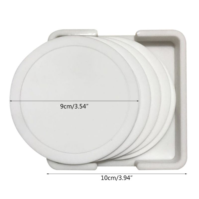 Bộ 7 Tấm Lót Ly Bằng silicone Chống Trượt Cách Nhiệt Tiện Dụng Cho Thú Cưng