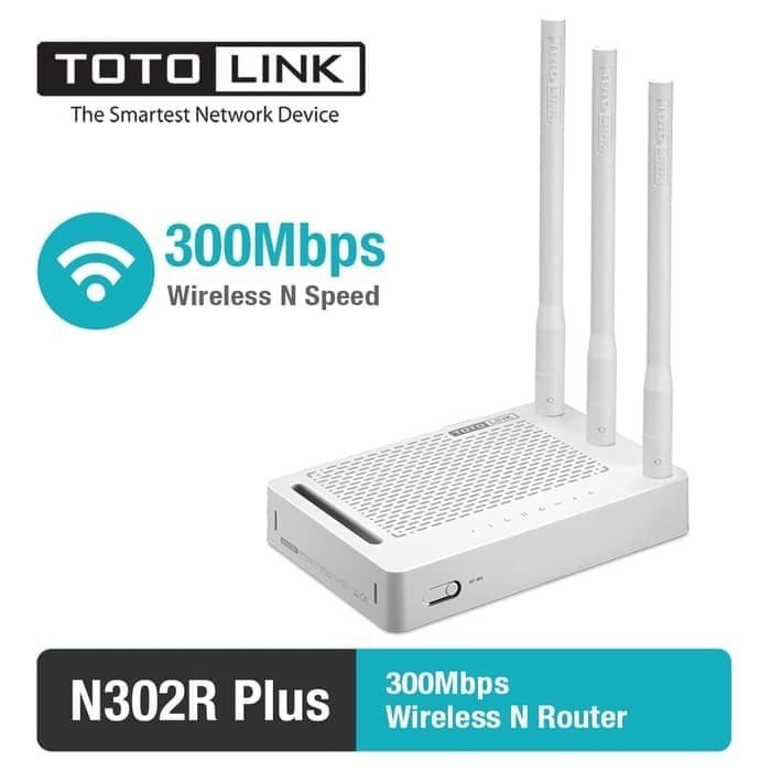 Bộ Phát Sóng Wifi Totolink N302R Plus - 300mbps 4 Cổng Lan Port 3