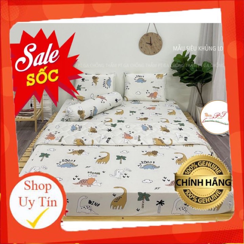 GA CHỐNG THẤM PT CHÍNH HÃNG ( xịn nhất thị trường, nằm thoáng mát, không sột soạt, độ bền cao, giặt máy giặt thoải mái)