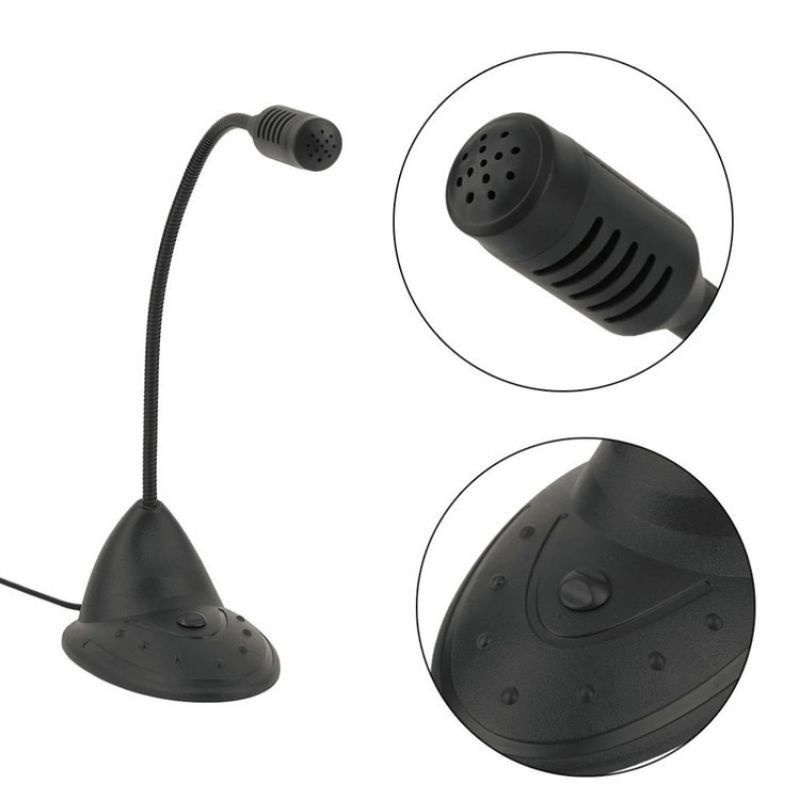 Microphone cổ ngỗng nhỏ gọn cho máy tính T21 - Mic thu âm