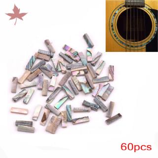 60Pcs Guitar Soundhole Acoustic Guitar Decal Inlay Color Shell