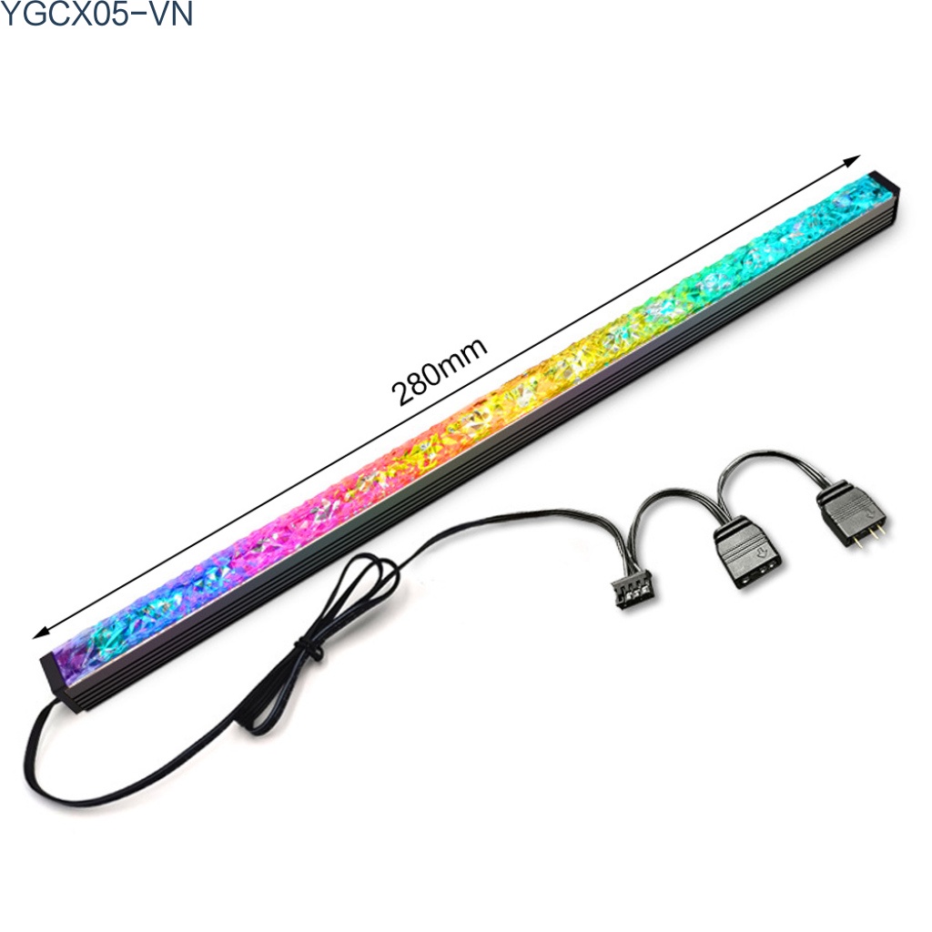 Thanh Đèn Led 4pin Rgb 5v / 3pin Cỡ Nhỏ Có Nam Châm Trang Trí Khung Gầm | BigBuy360 - bigbuy360.vn