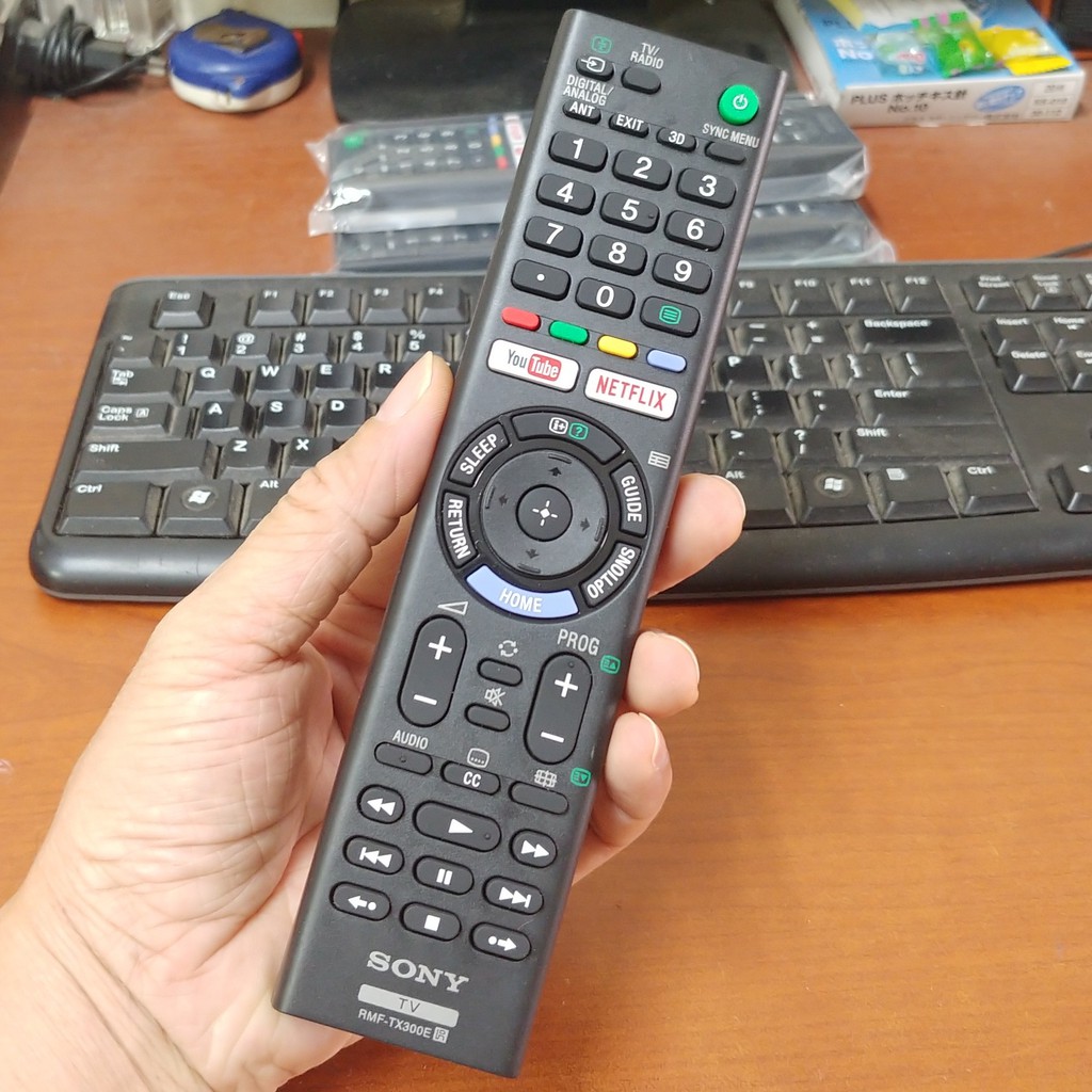 Remote TV Sony 2 nút đỏ mới hàng Chính hãng (YouTube và NETFLIX)