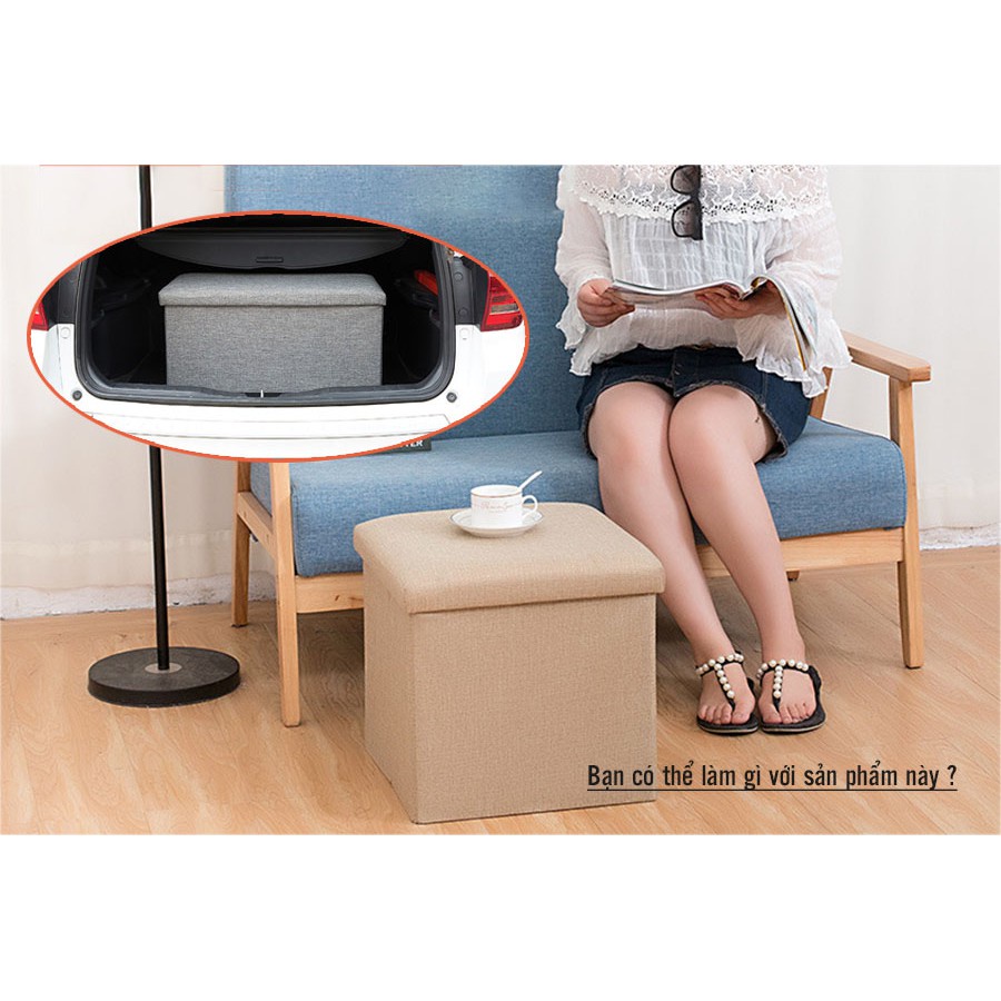 Bộ Ghế kiêm Thùng Chứa Đồ Canvas , hàng chất lượng cao