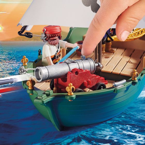 Đồ chơi mô hình Playmobil Tàu hải tặc với động cơ dưới nước