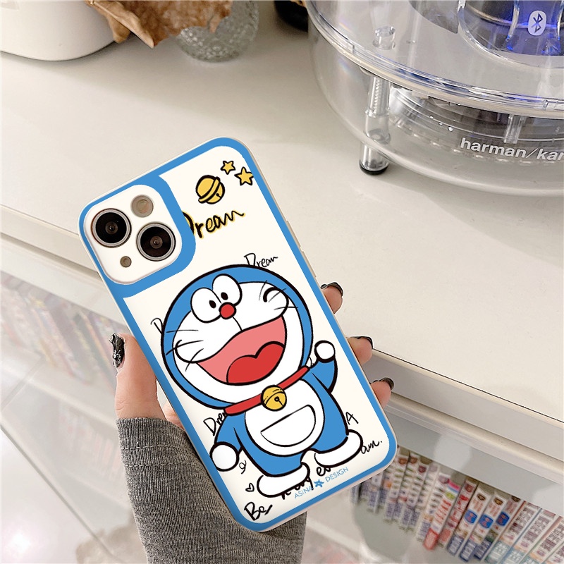 Ốp iphone cạnh vuông Do.r.ae.mon dream cho ip 6/8/7/plus/x/xr/xsmax/12 pro max/11pro max/13 pro max-nt036