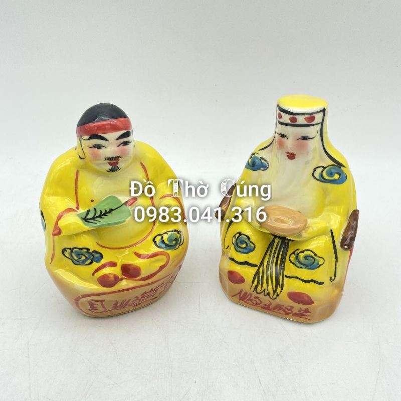 Ông Tài địa màu vàng Bát Tràng các cỡ (QH)