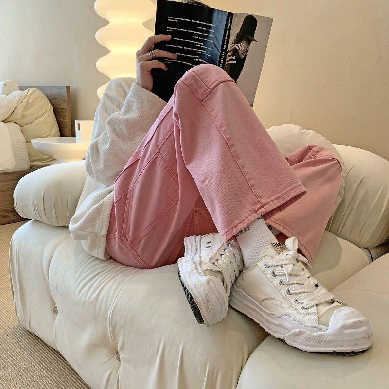 Quần Jean Dài Dáng Suông Kiểu Hip-Hop Đường Phố Cá Tính Cho Nam