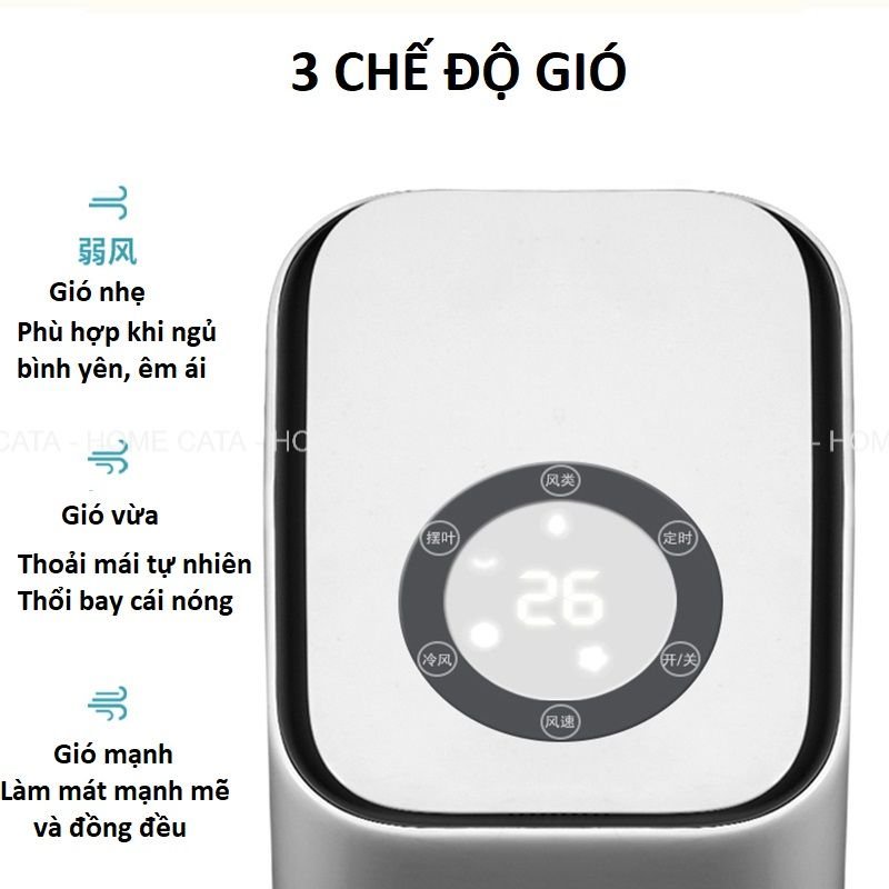 Quạt điều hòa tháp không cánh inverter cao cấp HYUNDAI BL-SD3-D. Công suất 80W.