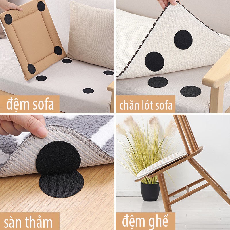 Combo 5 miếng dán cố định tấm ga trải giường, đệm sofa, Thảm Lót Sàn Chống Trượt, Đồ Vật, Giấy Dán Tường...