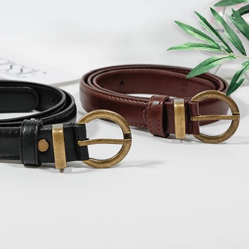 Thắt lưng nữ mặt kim đồng 2.5cm