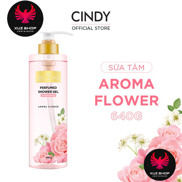 Sữa tắm Cindy Bloom Aroma Flower hương nước hoa 640g
