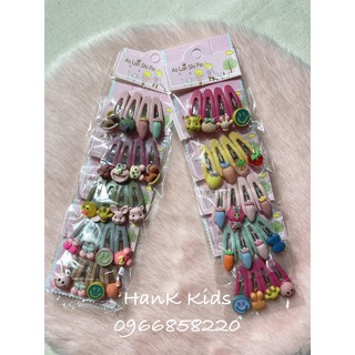Kẹp tóc xinh bé gái nhiều mẫu, phụ kiện bím tóc nhỏ dễ thương P5 - HanK Kids